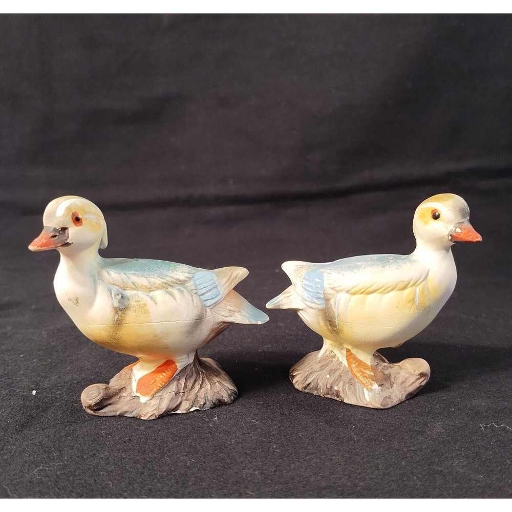 Duck Salt & Pepper Shakers Sets 2 Pairs Vintage Waterfowl Retro Kitchenware